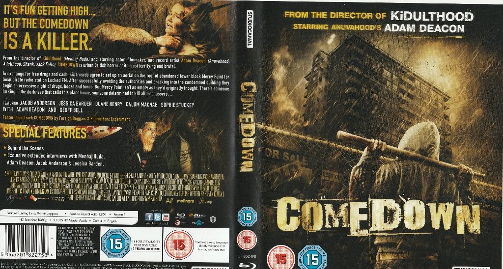 Comedown blu ray ( import ) engels, Ophalen of Verzenden, Zo goed als nieuw, Overige genres