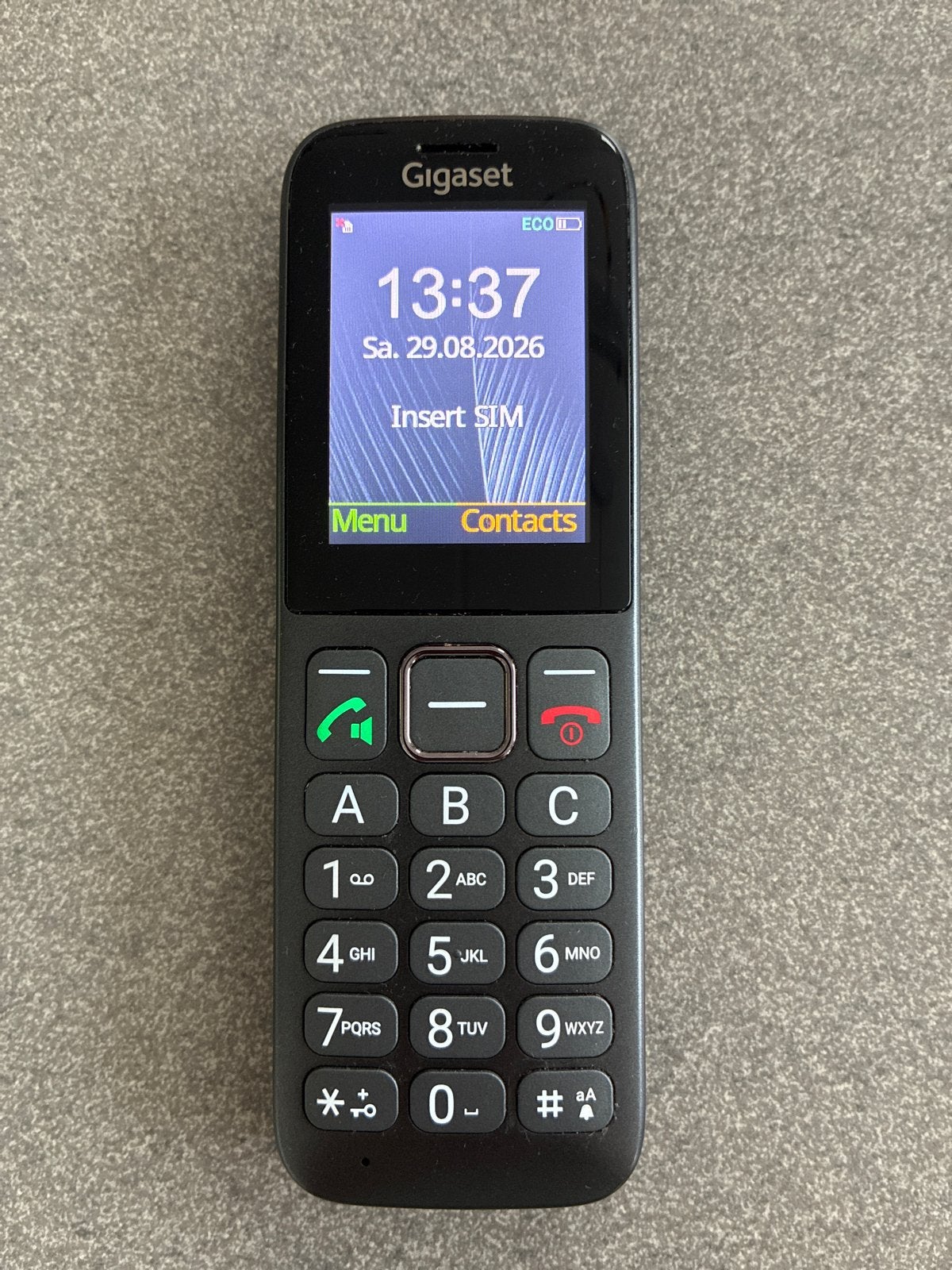 Gigaset Comfort 600 SIM Senioren Mobiele Telefoon, Geen camera, Ophalen of Verzenden, Zo goed als nieuw, Klassiek of Candybar