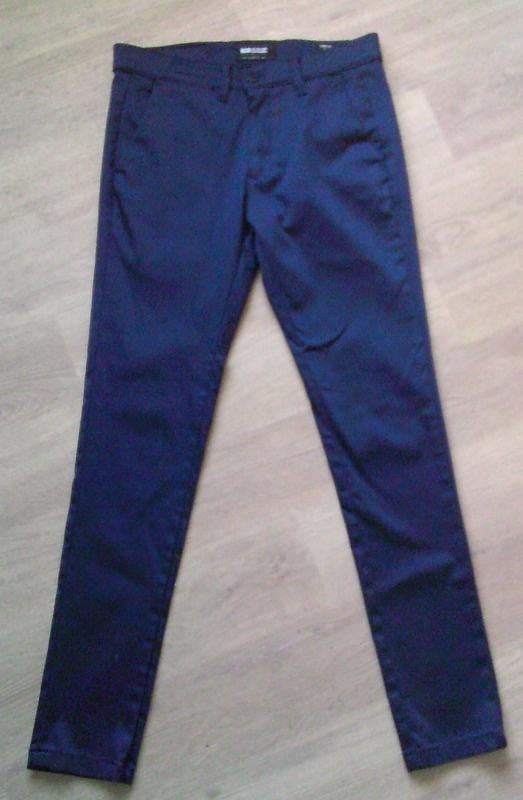 WAM CLASSIC slim fit blauwe chino maat 30, Maat 38/40 (M), Nieuw, Lang, Verzenden