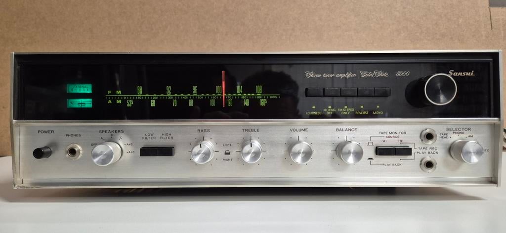 Sansui Solid State 5000 Stereo Tuner Versterker Vintage, Ophalen, Gebruikt, Minder dan 60 watt, Overige merken