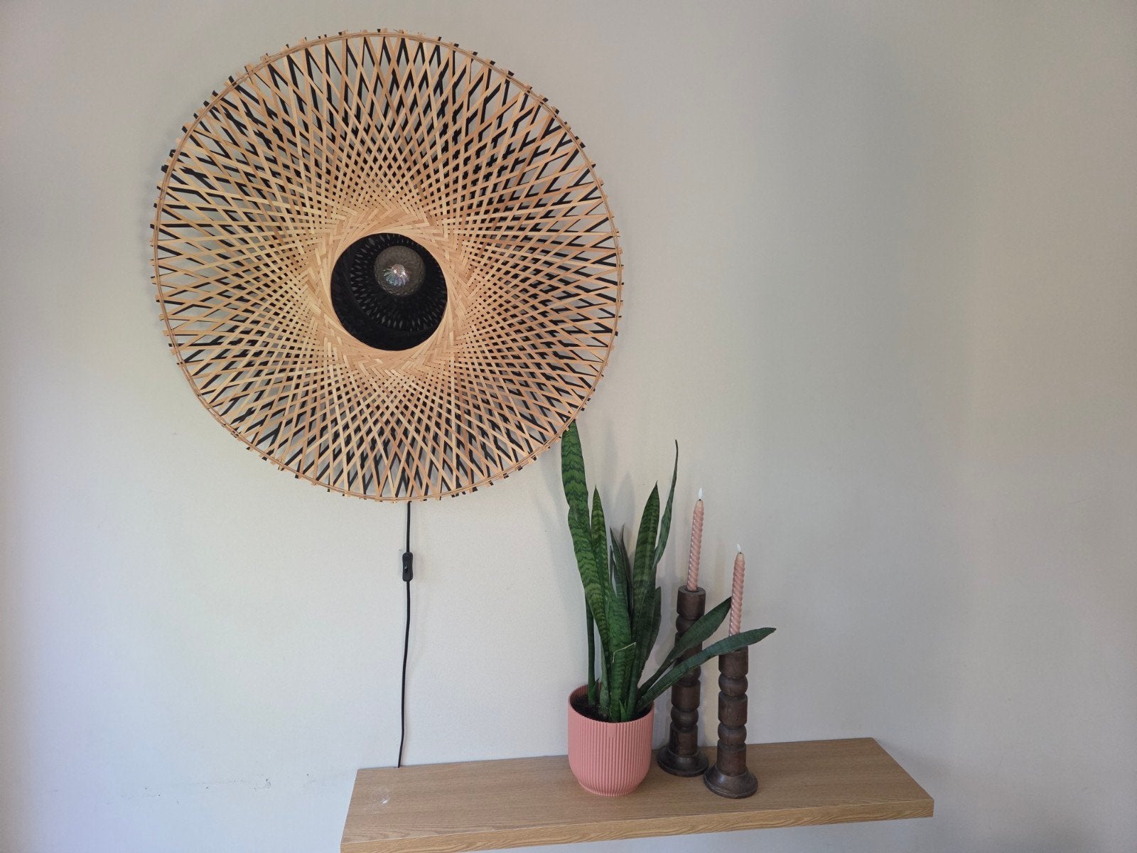Good&Mojo wandlamp, model Bali 87cm, Ophalen, Zo goed als nieuw