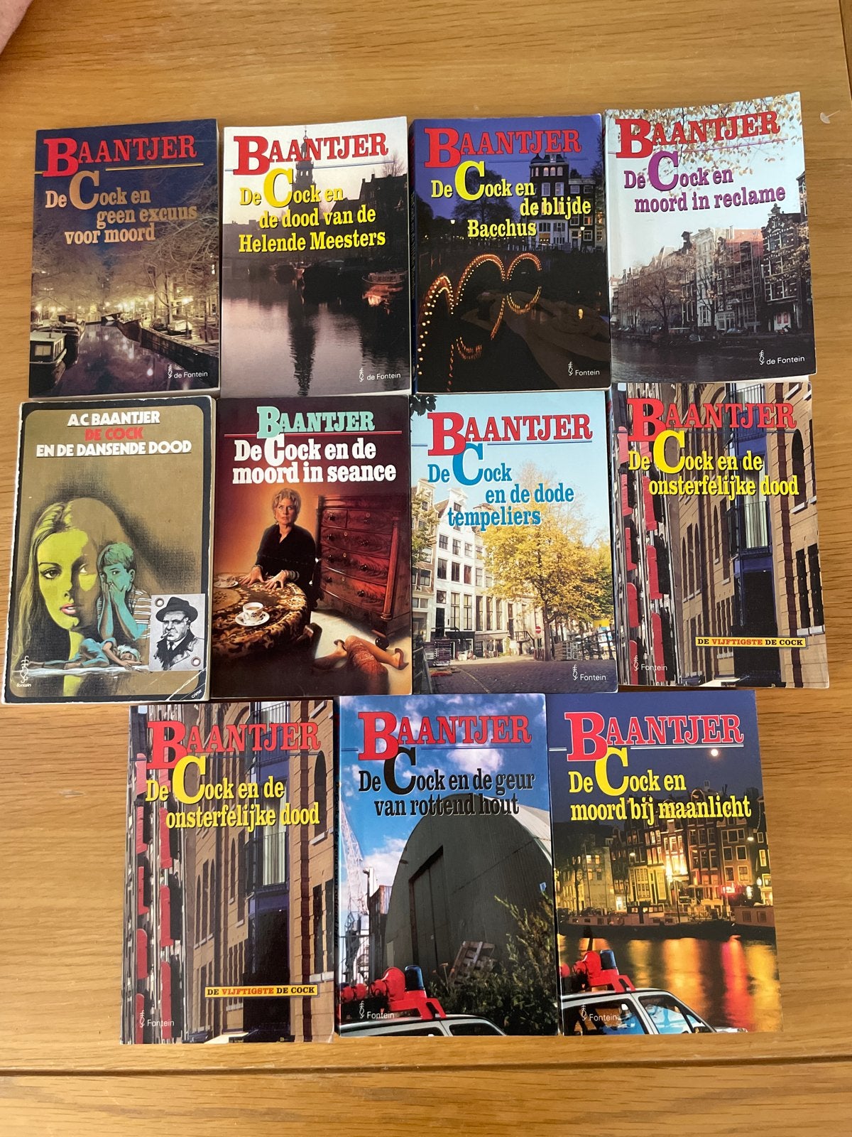 Baantjer boeken - De Cock serie (11 stuks), Ophalen of Verzenden, Gelezen