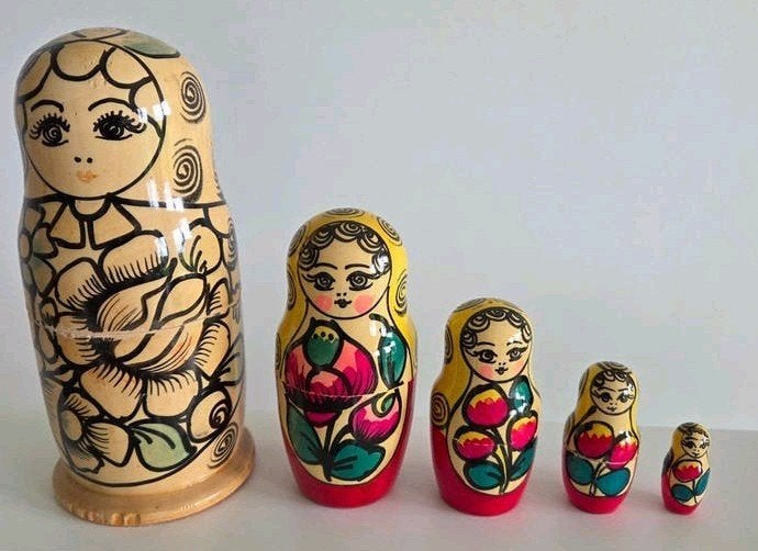5 Mooie matroesjka's, Ophalen of Verzenden, Zo goed als nieuw