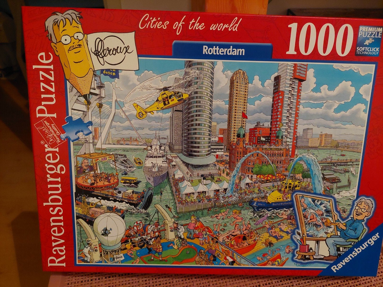 Ravensburger Legpuzzel Rotterdam 1000 stukjes, Hobby en Vrije tijd, Denksport en Puzzels, Ophalen, 500 t/m 1500 stukjes, Zo goed als nieuw