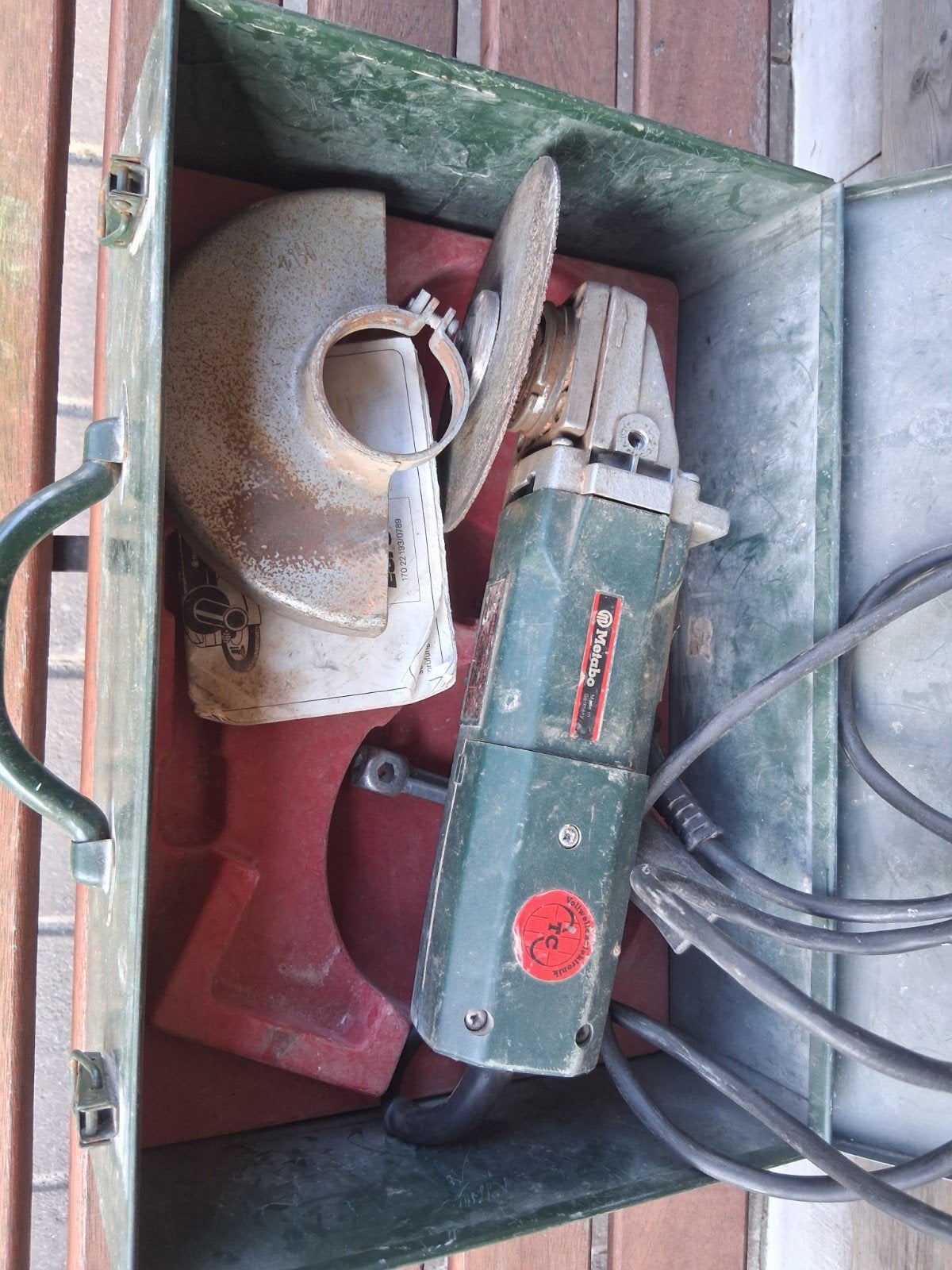 haakse slijper metabo, Ophalen, Haakse handslijpmachine