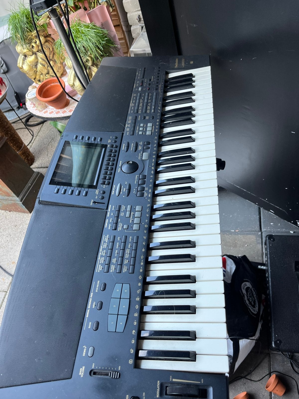 Technics SX-KN5000 Keyboard met Omnitronic speakers, Midi-aansluiting, Ophalen of Verzenden, Technics, 61 toetsen
