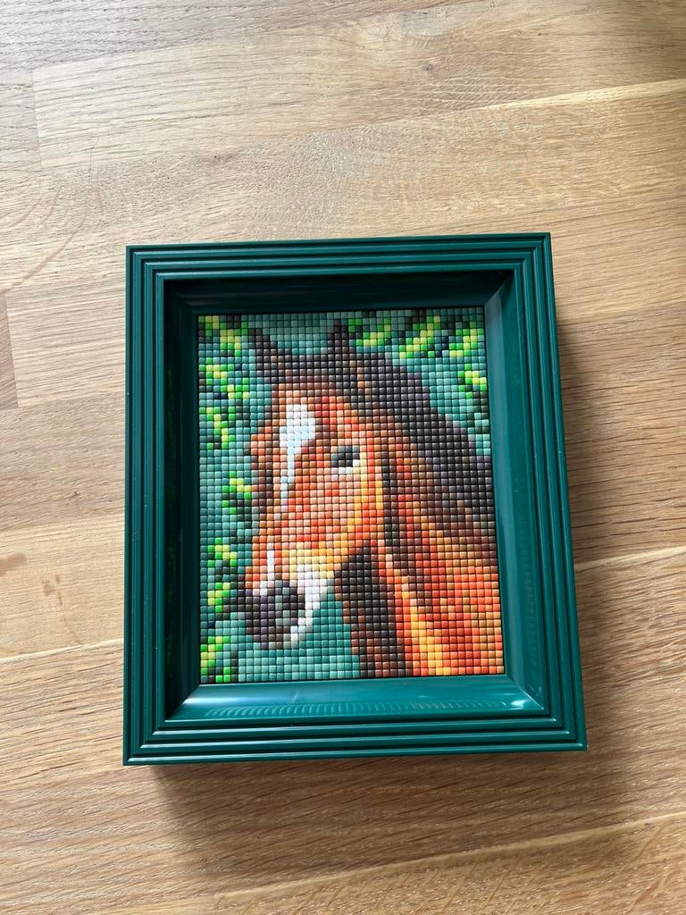Schilderijtje van pixelhobby maat 15 x18, Ophalen of Verzenden, Beeldje of Figuurtje