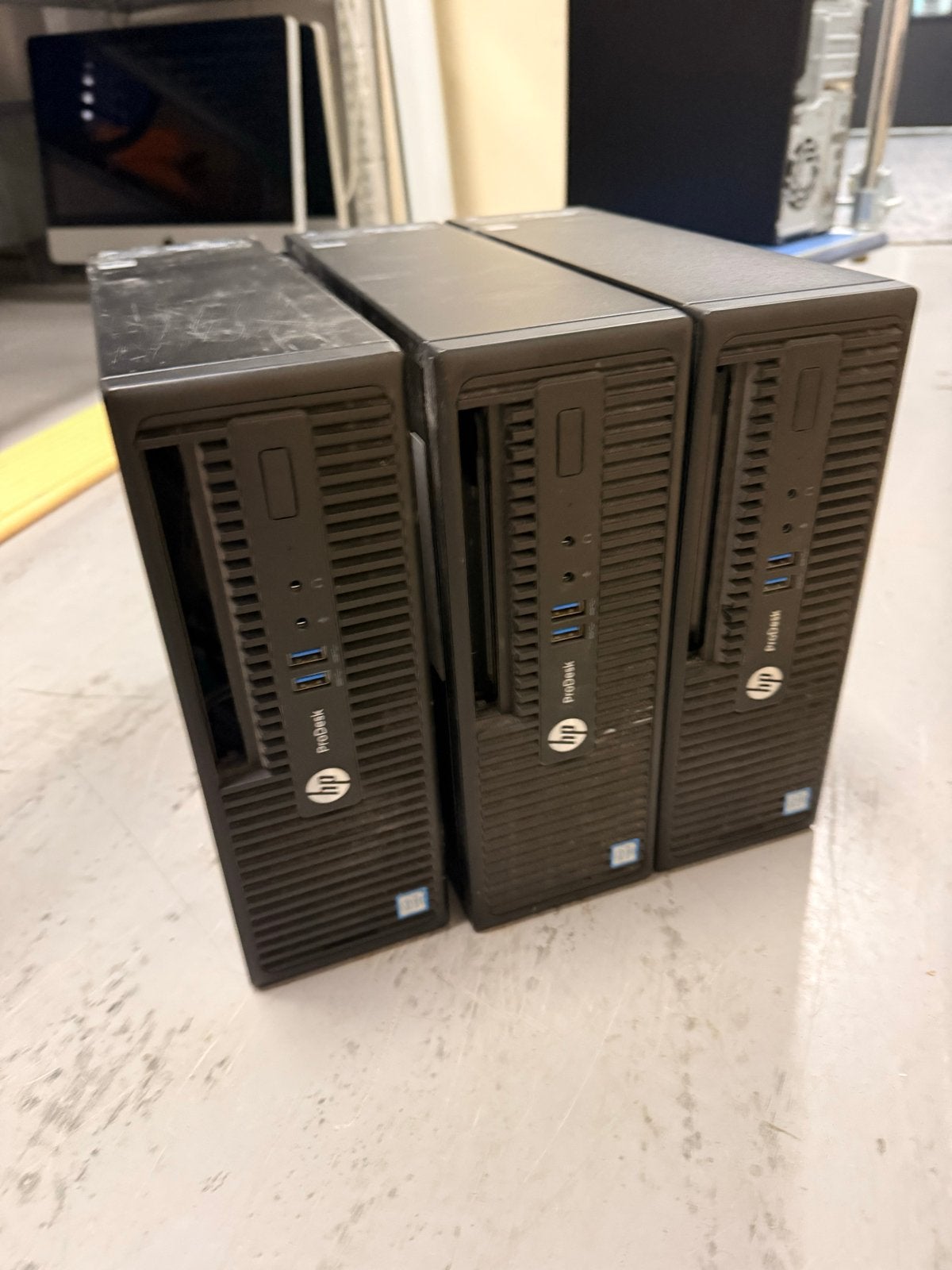 3x HP Prodesk 400 G3 SSF Zonder RAM/SSD, Ophalen of Verzenden, Gebruikt