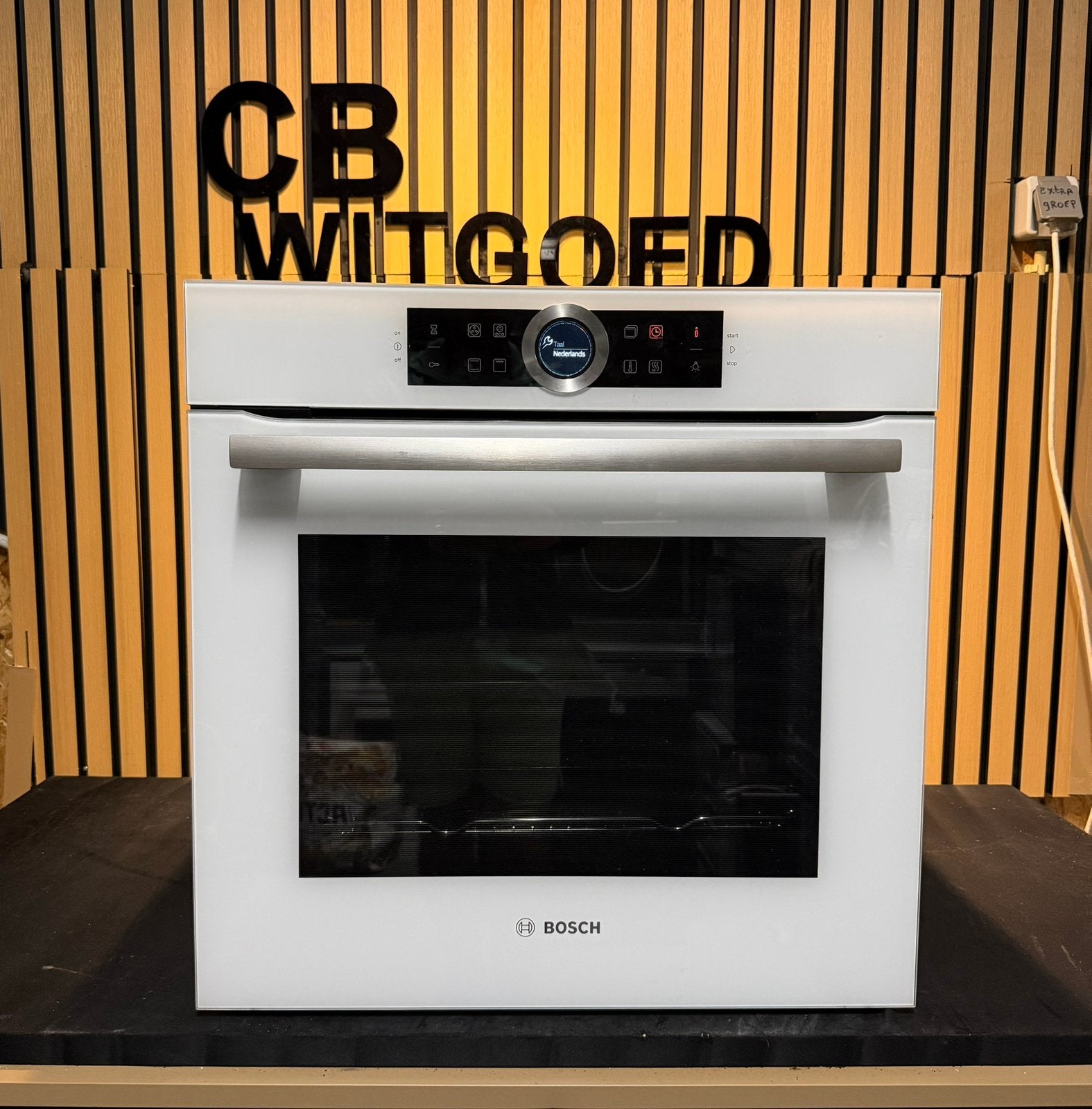 Luxe Bosch Serie 8 solo oven wit, Witgoed en Apparatuur, Ovens, Ophalen, Oven, Hete lucht, 60 cm of meer