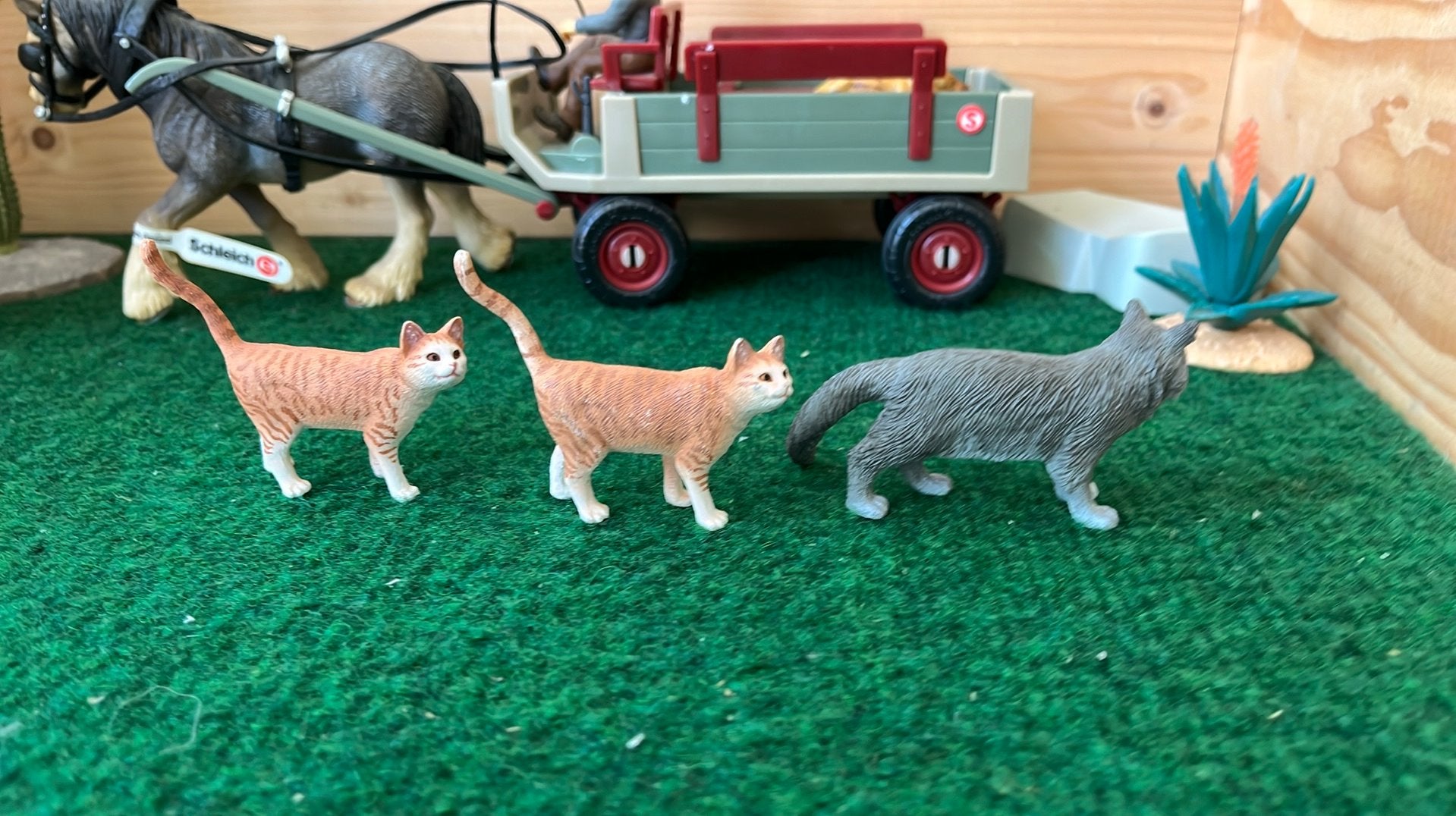 Schleich kat, Ophalen of Verzenden, Zo goed als nieuw, Hond of Kat, Beeldje of Figuurtje