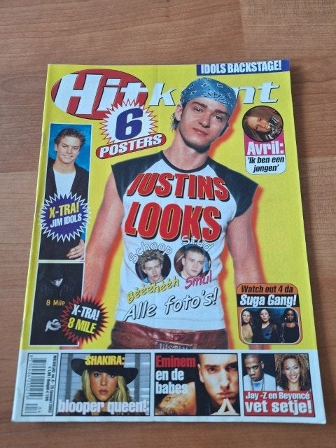 Hitkrant 2003 Justin Timberlake Britney Eminem Avril Lavigne, Verzenden, Gelezen, Muziek, Film of Tv