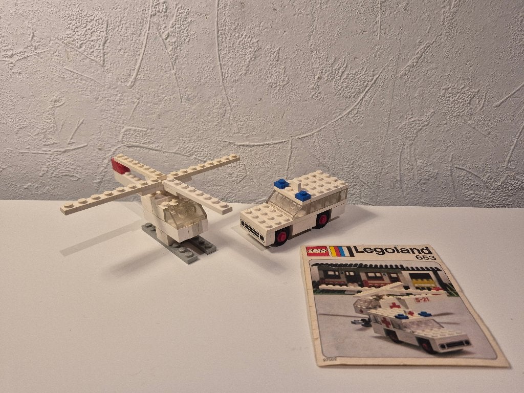 Lego 653 Ambulance and Helicopter, Gebruikt, Lego, Compleet, Ophalen of Verzenden