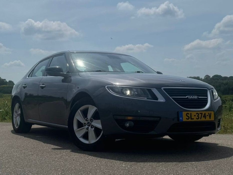 Saab 9-5 2.0 TID 2010 Grijs, Auto's, Saab, Euro 5, 1956 cc, Zwart, Leder