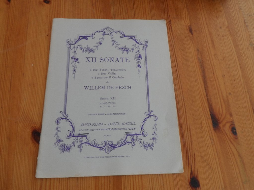 Willem de fesch - 3 sonaten, Gebruikt, Klassiek, Ophalen of Verzenden, Artiest of Componist