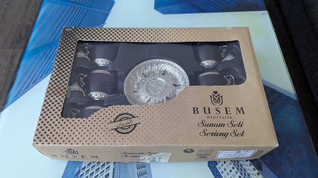 Busem Hediyelik Serving Tea Set, Ophalen of Verzenden, Nieuw, Overige stijlen, Kop(pen) en/of Schotel(s)