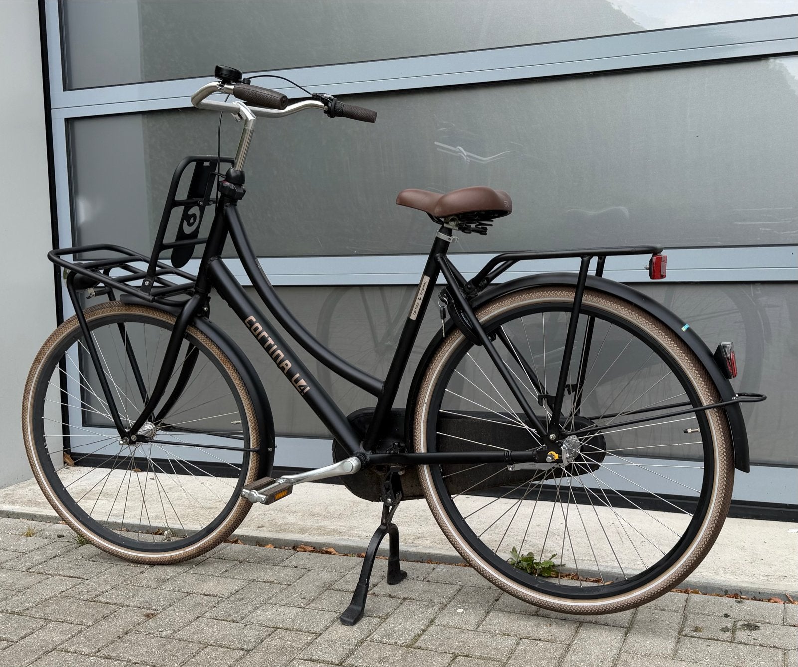 Cortina U4 Transportfiets 57cm, Fietsen en Brommers, Fietsen | Dames | Damesfietsen, Gebruikt, Versnellingen, 56 cm of meer, Trommelrem