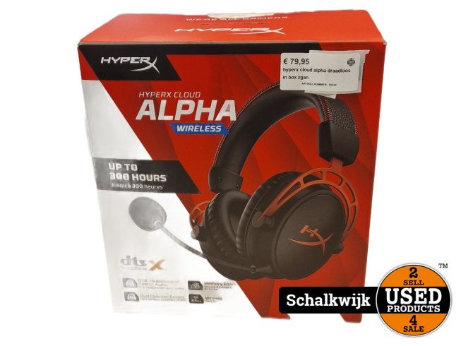 Hyperx cloud alpha draadloos in box zgan