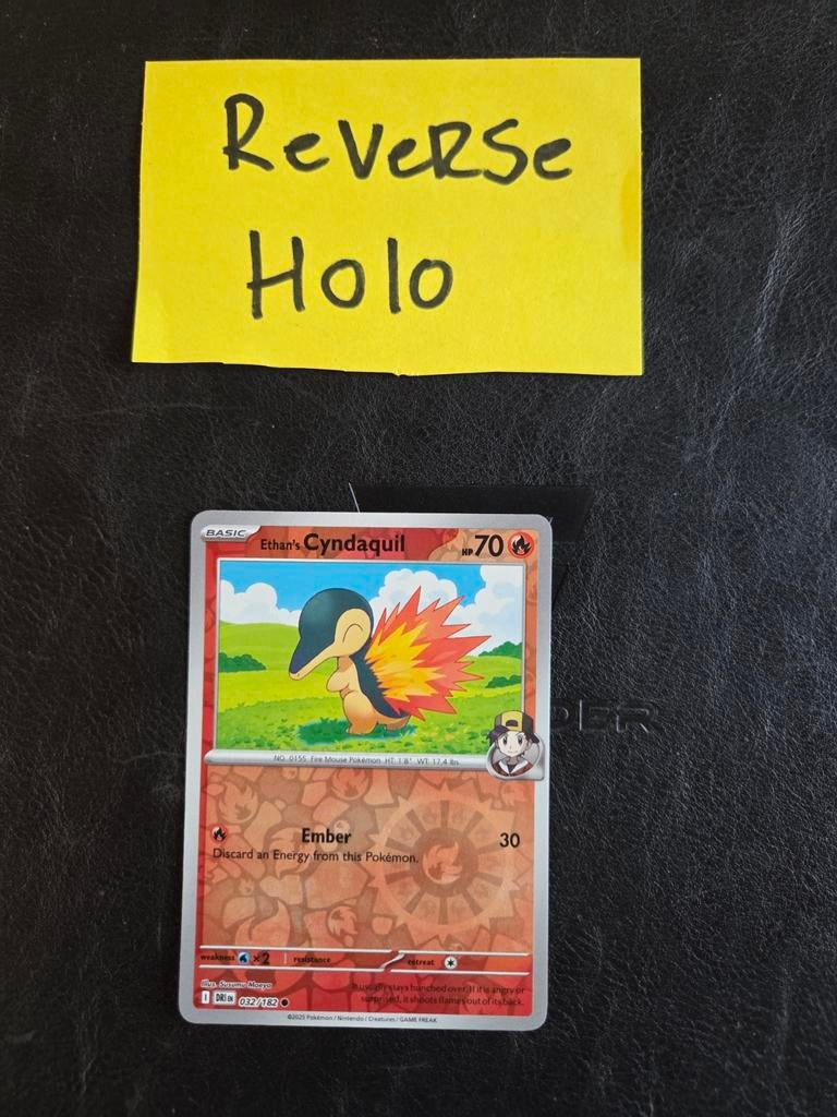Ethan's cyndaquil 032/182 destined rivals, Ophalen of Verzenden, Zo goed als nieuw