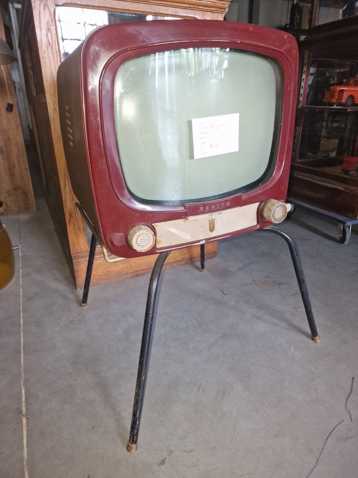 Vintage Zenith Bakelieten Televisie 1953 - Model L1820R, Ophalen
