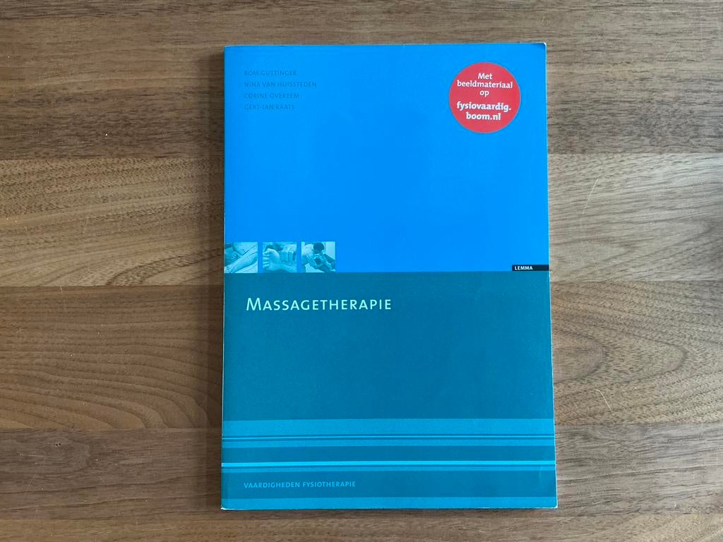 Massagetherapie - boek opleiding Fysiotherapie - Massage, Ophalen of Verzenden, Zo goed als nieuw