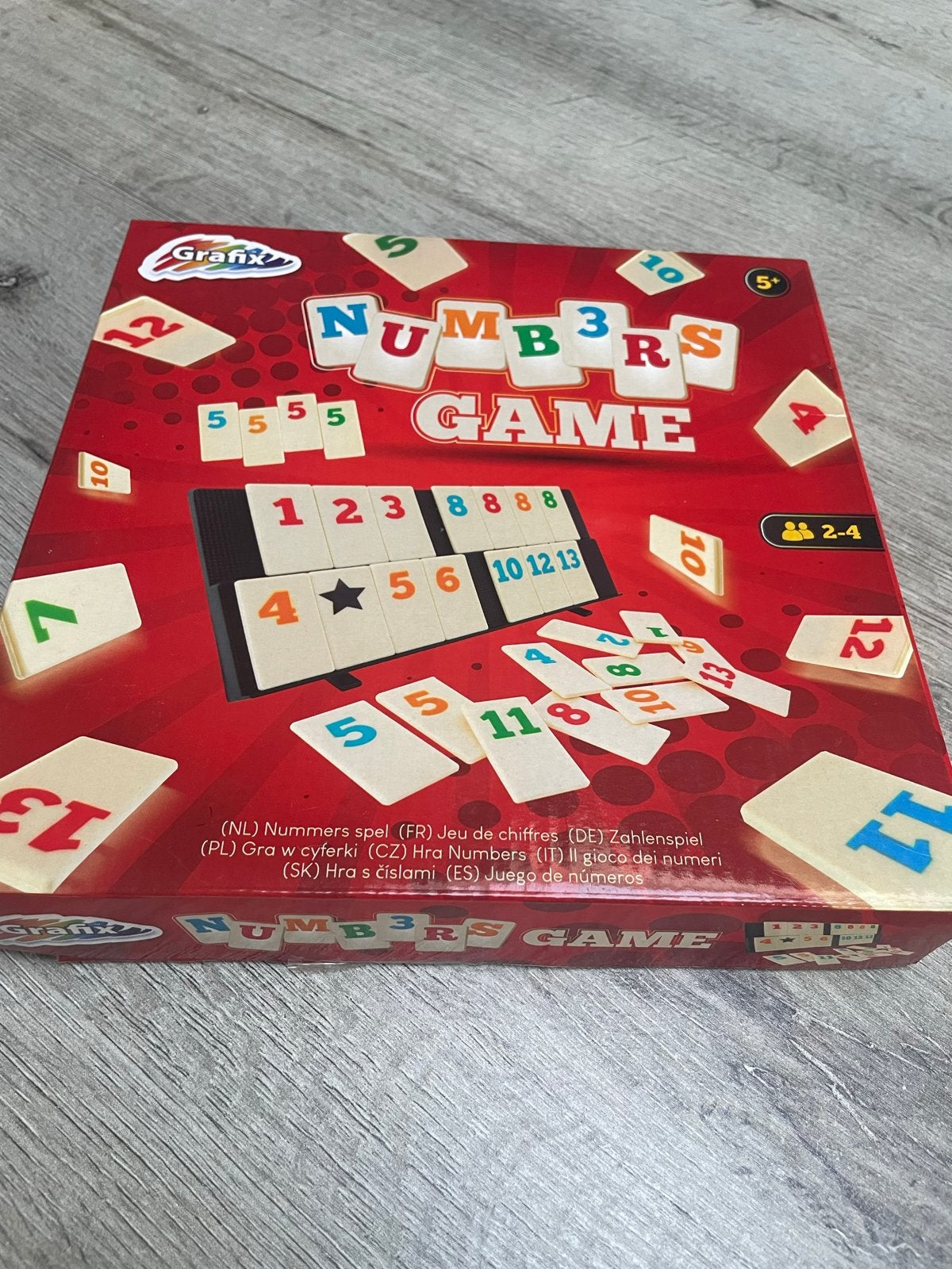 Grafix Numbers Game - Cijferspel voor 2-4 spelers, Hobby en Vrije tijd, Gezelschapsspellen | Bordspellen, Drie of vier spelers