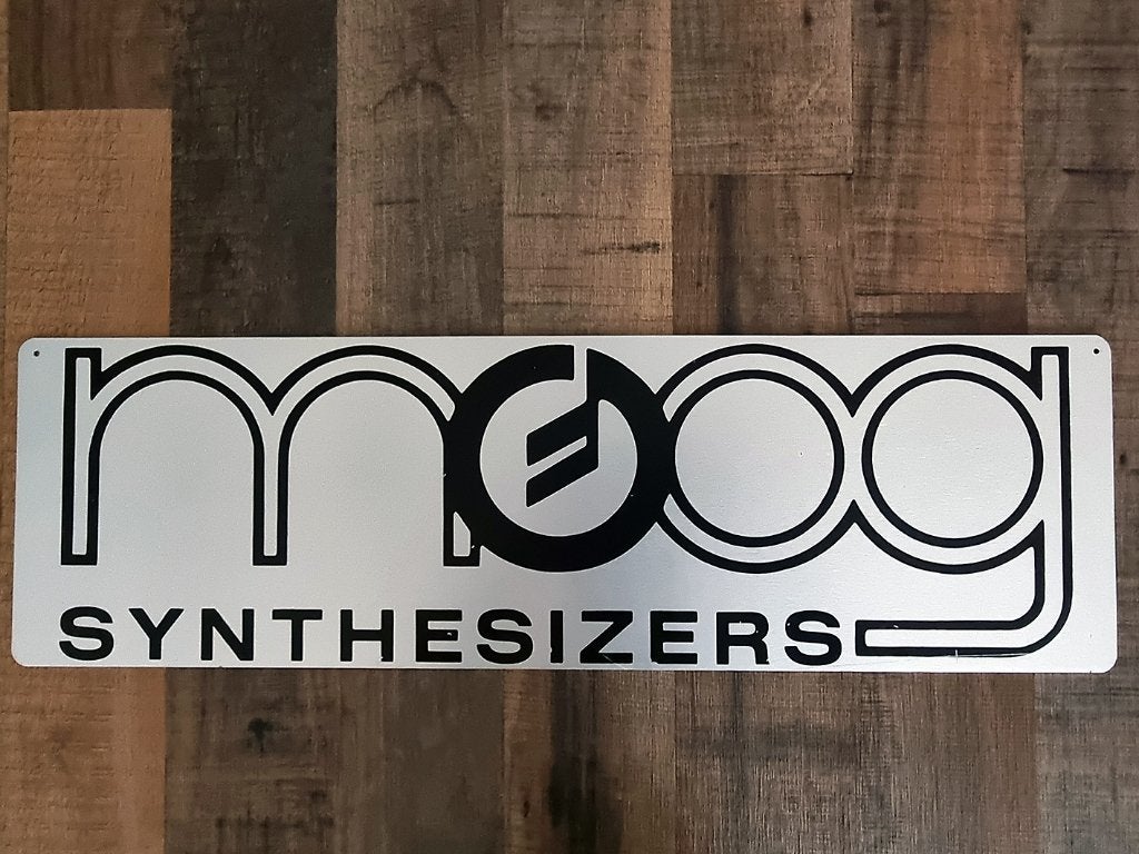 MOOG synthesizers reclamebord, Muziek en Instrumenten, Ophalen of Verzenden, Gebruikt, Overige aantallen, Overige merken