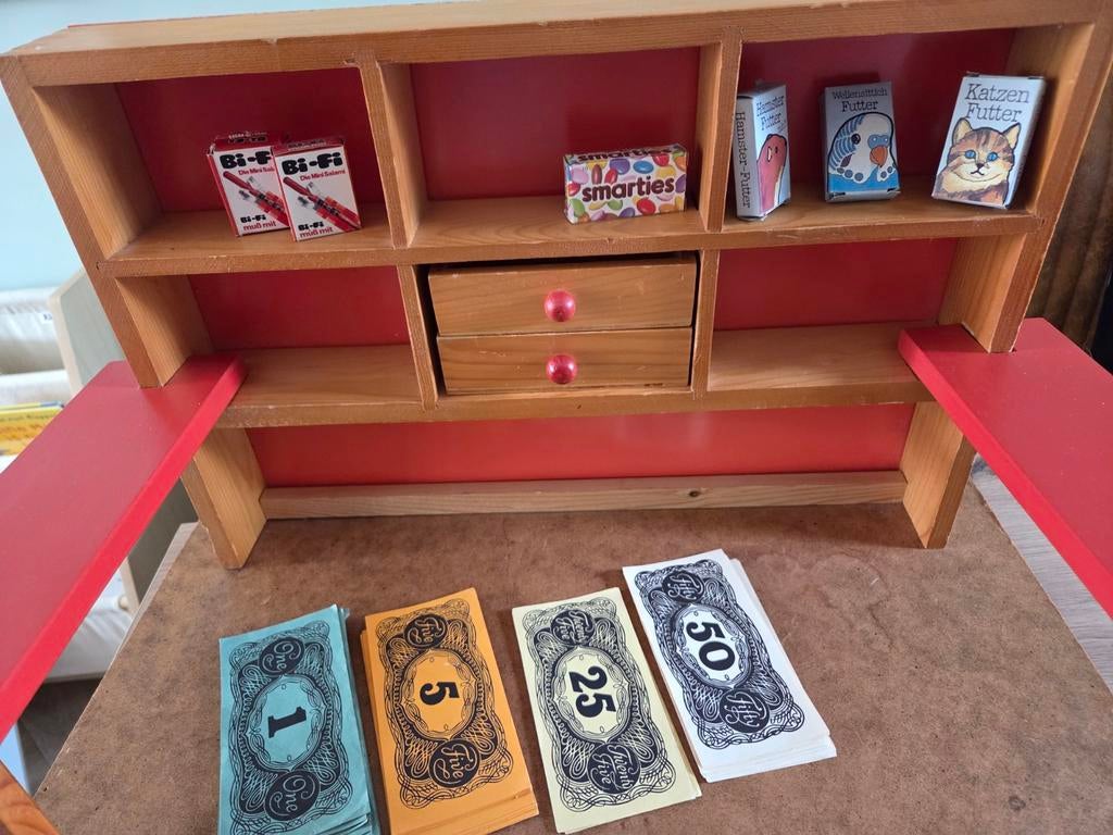 Houten speelgoed winkeltje vintage, Kinderen en Baby's, Speelgoed | Houten speelgoed, Ophalen of Verzenden, Gebruikt, Meubelstuk of Keukentje