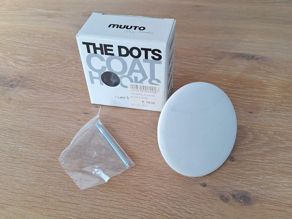 Muuto The Dots (small) wandhaak wit, Wandhaken, Nieuw, Ophalen of Verzenden, Minder dan 100 cm