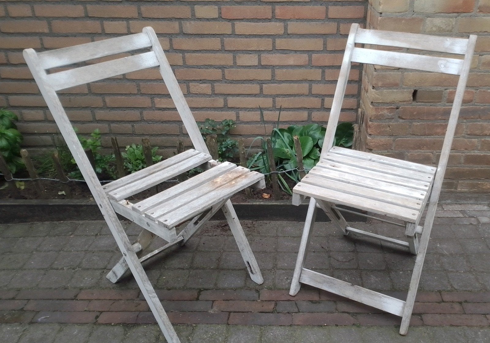 BISTRO KLAPSTOELTJES - TEAB opknappers, Ophalen, Gebruikt, Hout, Inklapbaar