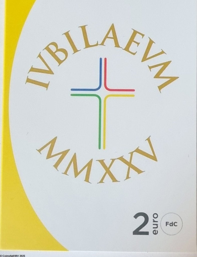 Italië 2 Euro 2025 "Heilig Jaar 2025", BU in coincard, Postzegels en Munten, Ophalen of Verzenden, Italië, 2 euro, Setje