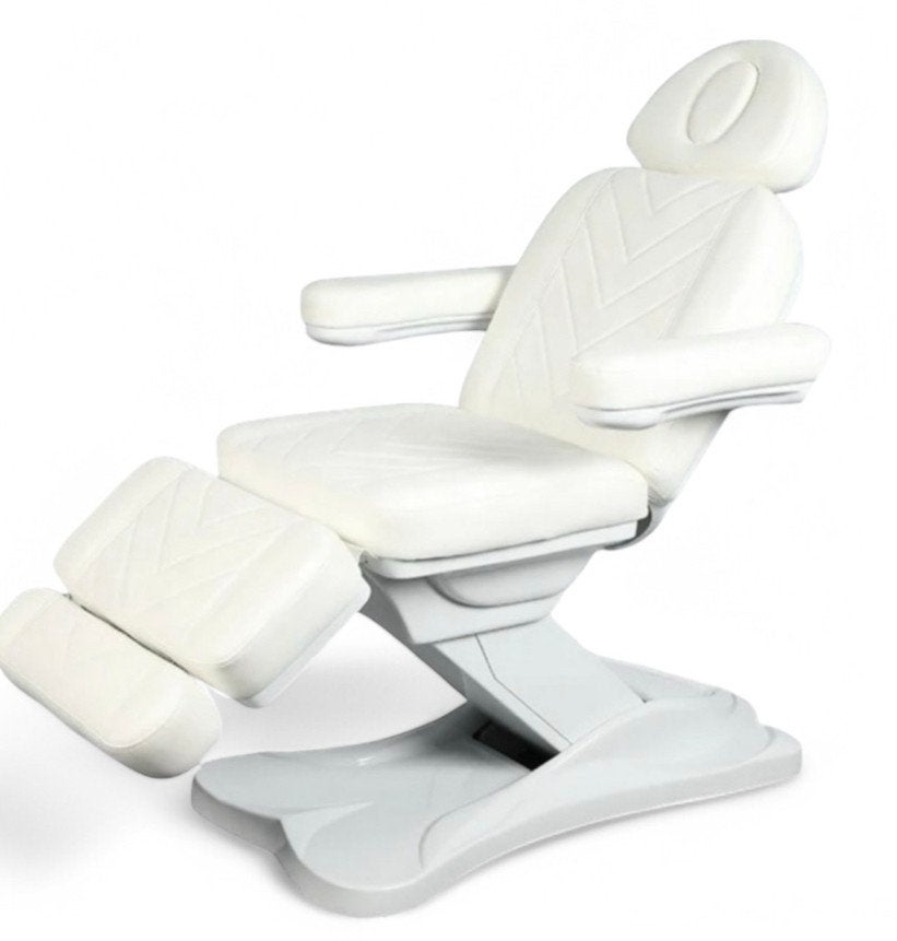 Witte 4 motorige schoonheidsspecialist/massage behandelstoel, Ophalen, Zo goed als nieuw, Massagetafel