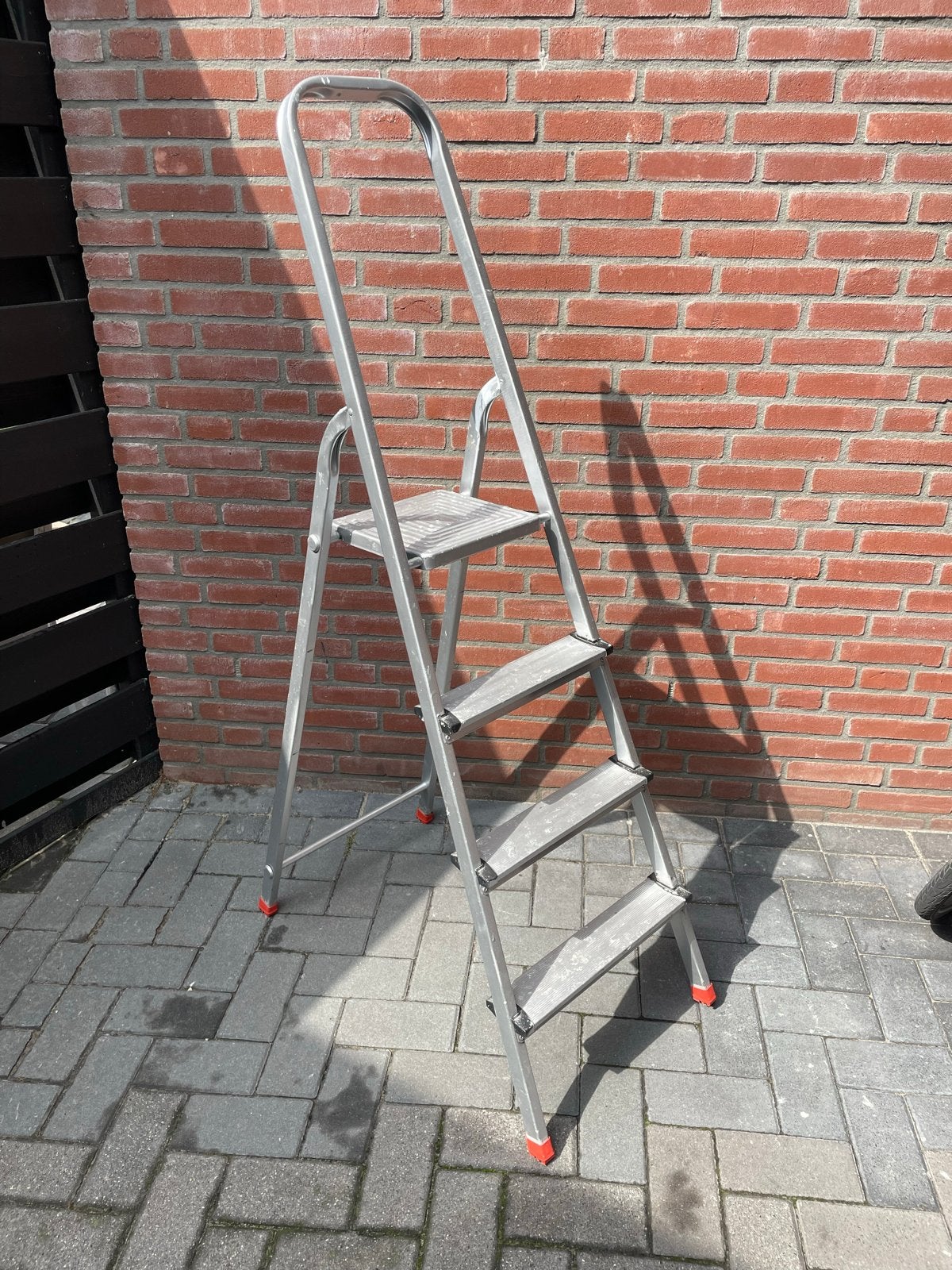 Huishoudtrap met 4 treden, Ophalen, Gebruikt, Trap, Opvouwbaar of Inschuifbaar