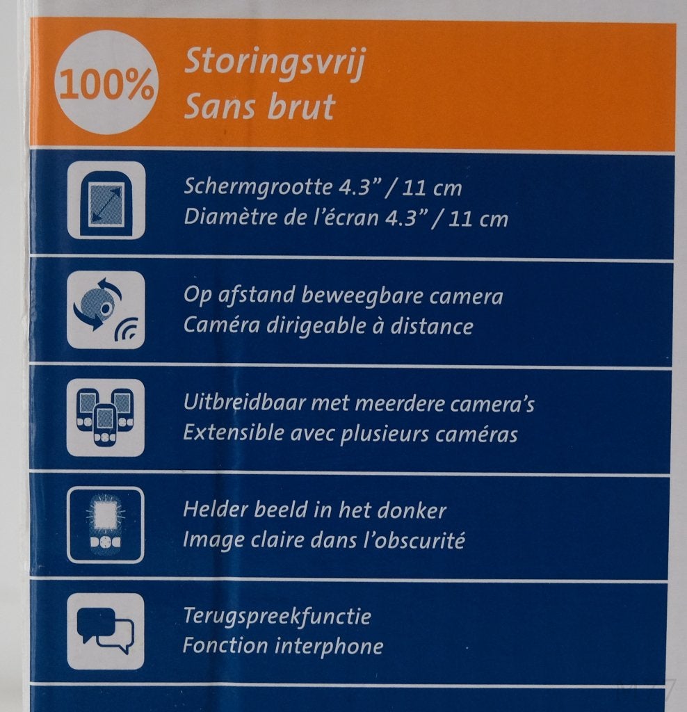 Alecto DVM-200 DECT Baby Monitor, Ophalen of Verzenden, Gebruikt, 250 meter of meer, Camera