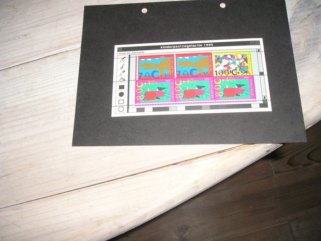 Nederland blok kinderpostzegels 1995 postfris, Postzegels en Munten, Postzegels | Nederland, Ophalen of Verzenden, Na 1940, Postfris