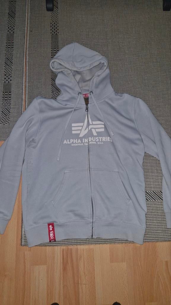 Alpha industries kleding maat L, Ophalen of Verzenden, Zo goed als nieuw, Grijs