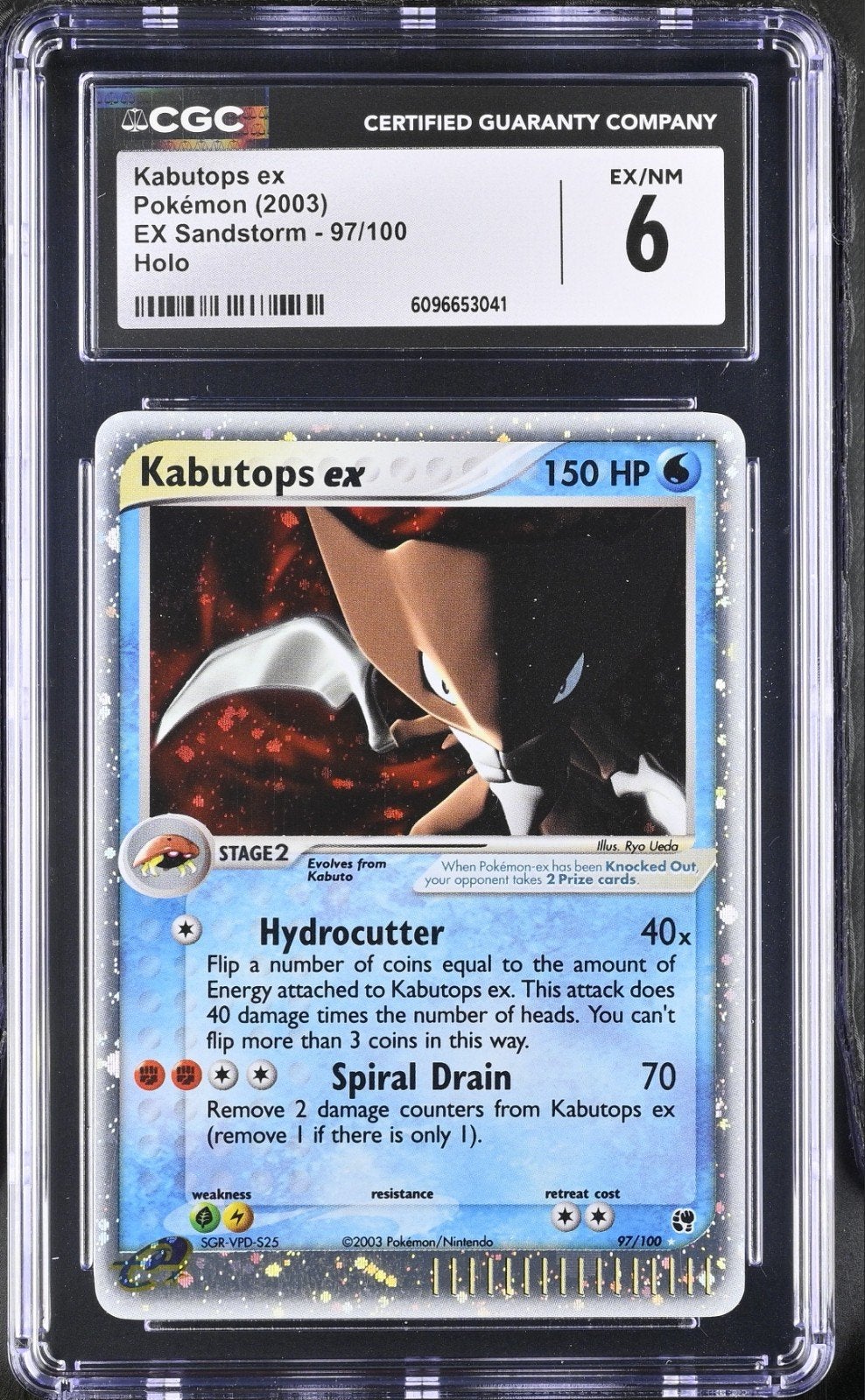 Kabutops ex Pokémon Kaart (2003) EX Sandstorm - CGC 6, Hobby en Vrije tijd, Verzamelkaartspellen | Pokémon, Ophalen of Verzenden