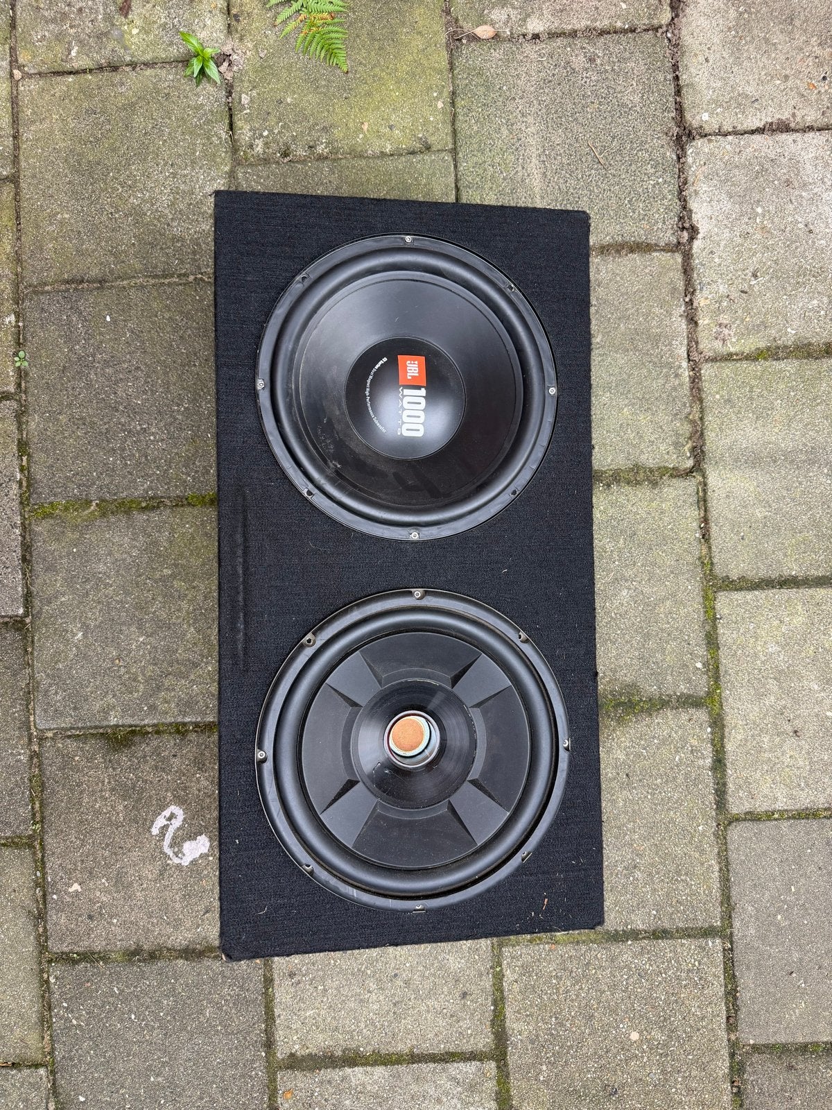 Dubbele subwoofer jbl. Hifonics versterker, Auto diversen, Ophalen, Gebruikt