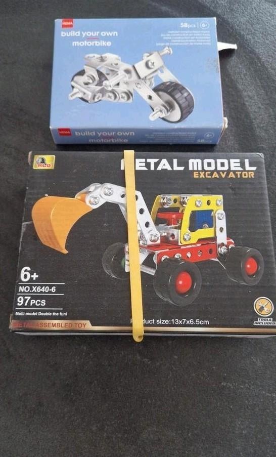 Bouwpakket: Motor en Graafmachine (Metaal), Ophalen of Verzenden, Nieuw, Overige merken