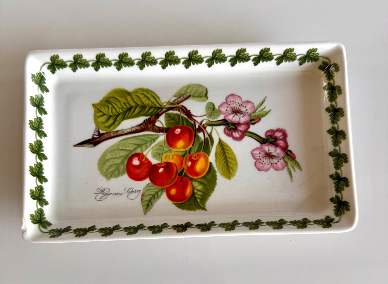 Portmeirion Pomona  Schaaltje Kersen Origineel Gemerkt, Verzenden, Overige stijlen, Glas, Schaal of Schalen