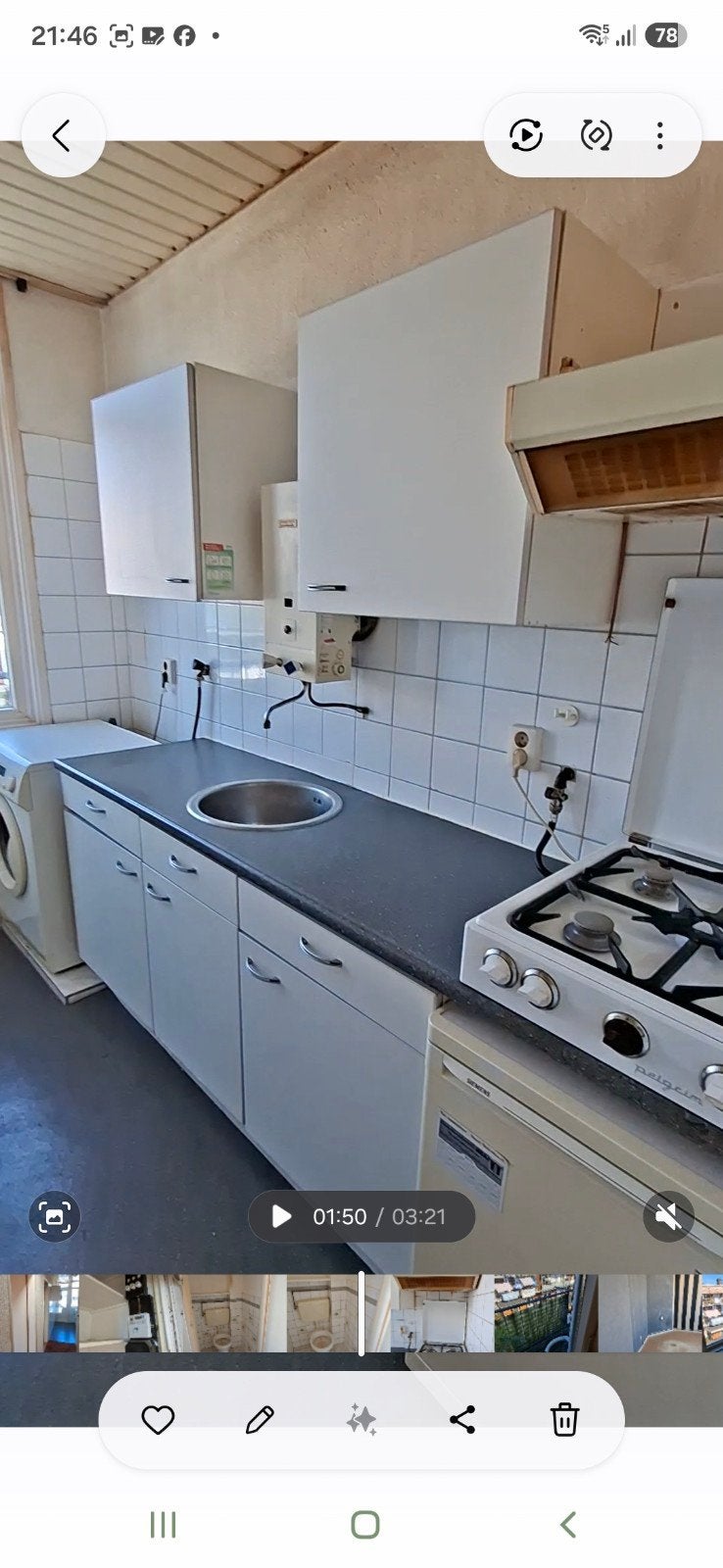 Keuken zelf demonteren, Ophalen, Gebruikt, Wit, Enkelwandige keuken