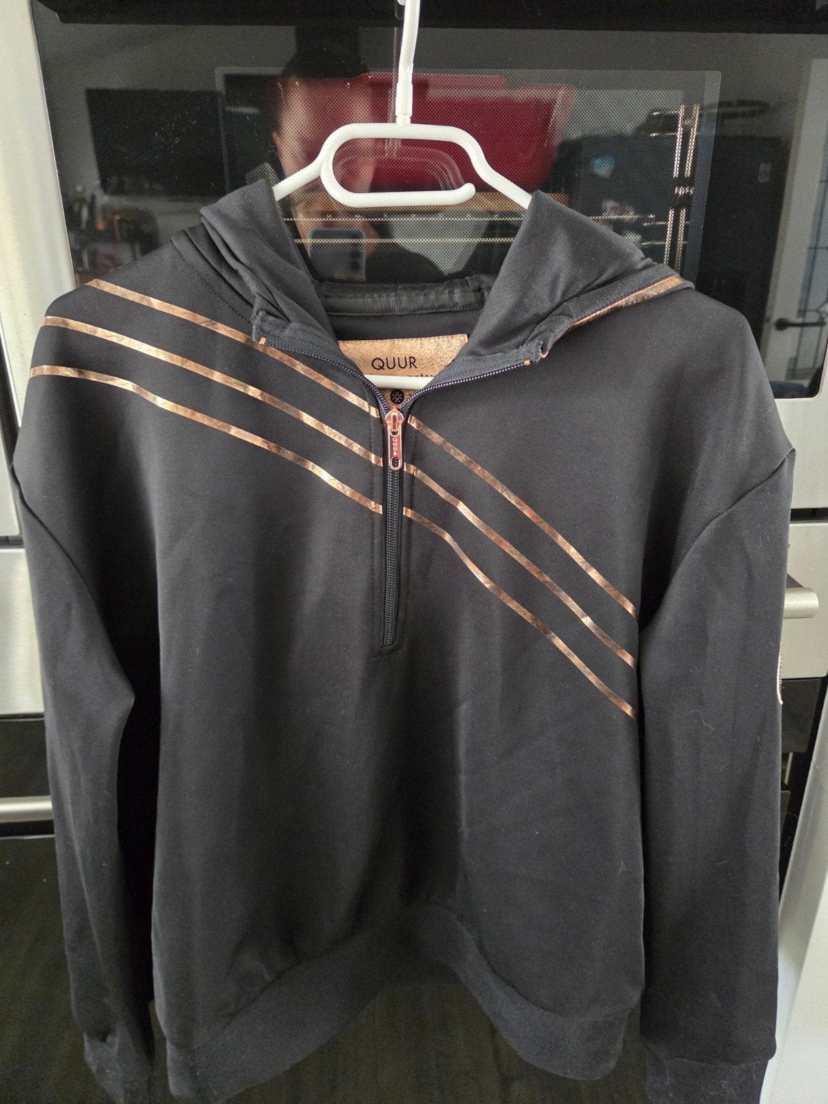 QUUR Exclusive Sportswear Hoodie Zwart/Roségoud, Dieren en Toebehoren, Paardrijkleding, Ophalen, Zo goed als nieuw, Overige typen