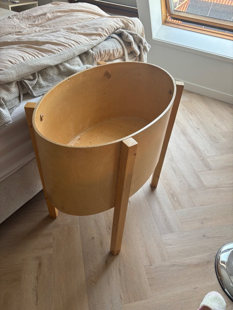 Houten babywiegje (co-sleeper) incl matras, Ophalen, Gebruikt, Ledikant