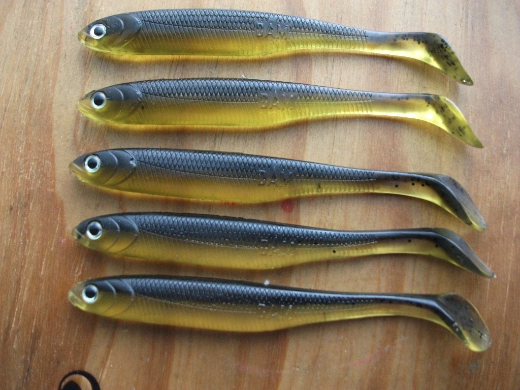 5 stuks DAm Effzett Longhorn kunstaas shads / roofvis shads, Ophalen of Verzenden, Nieuw, Overige typen