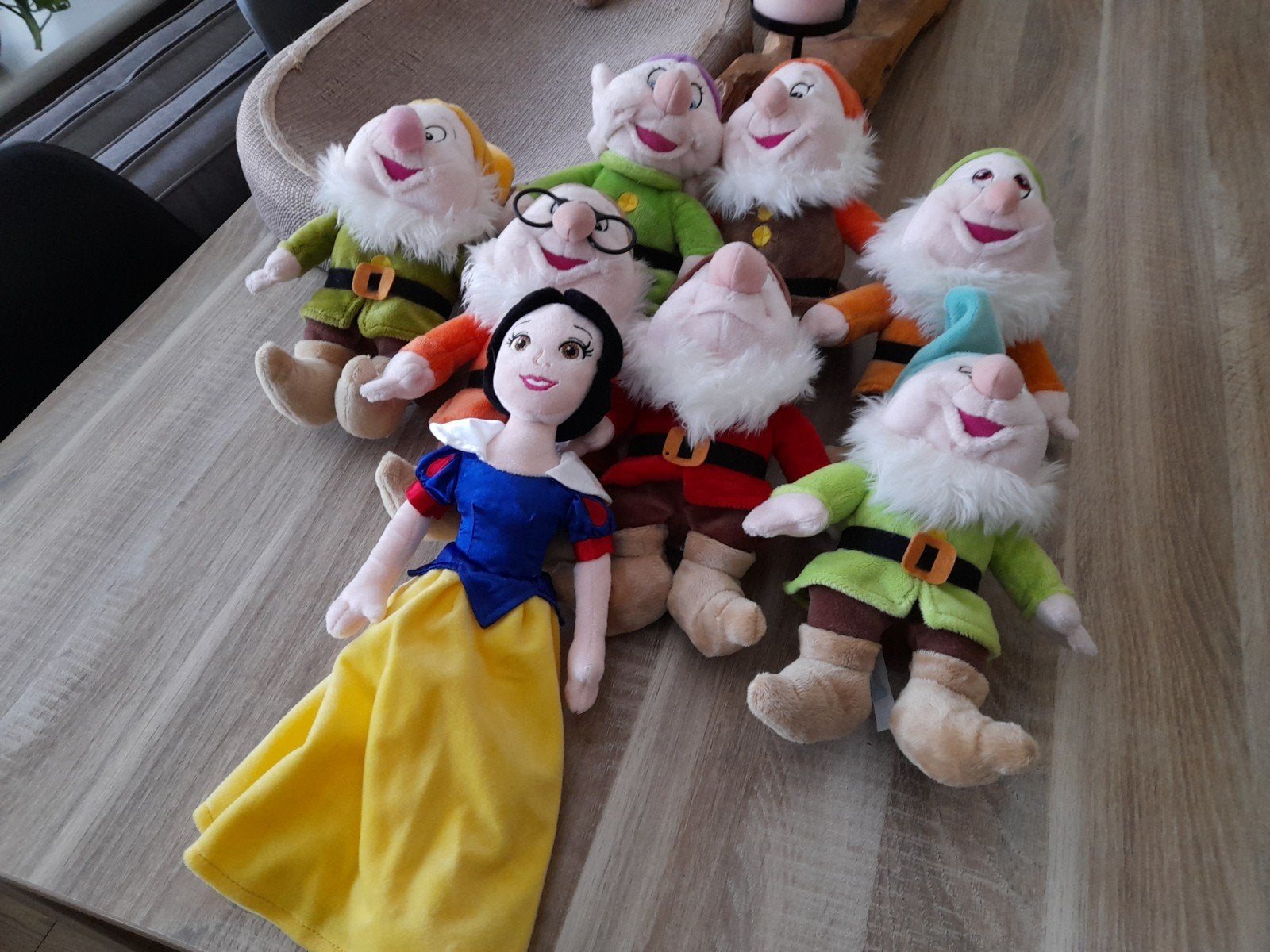 Sneeuwwitje en de Zeven Dwergen knuffels, Kinderen en Baby's, Disney, Disney, Overige typen, Ophalen of Verzenden