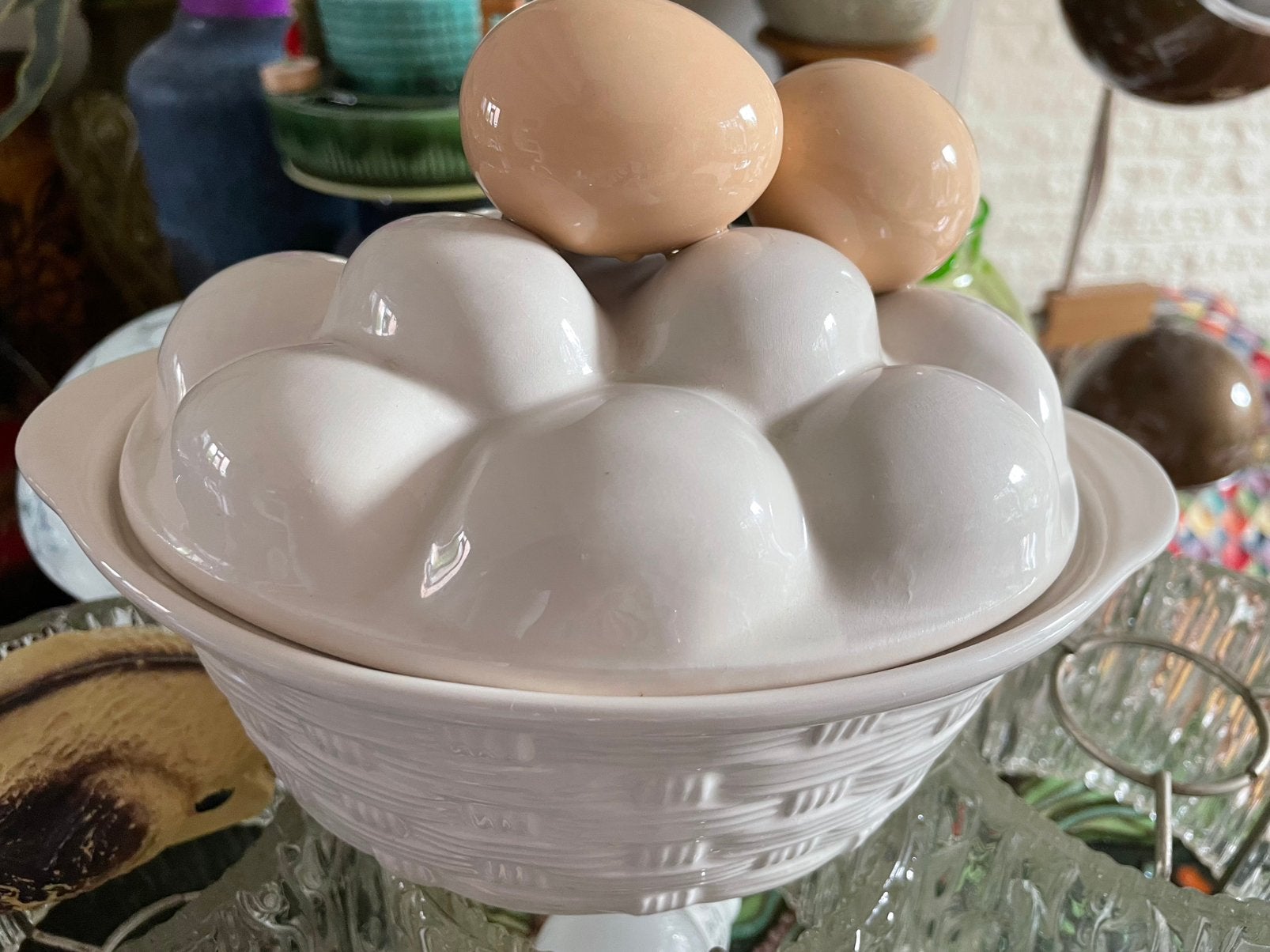 Vintage eierschaal, Ophalen of Verzenden