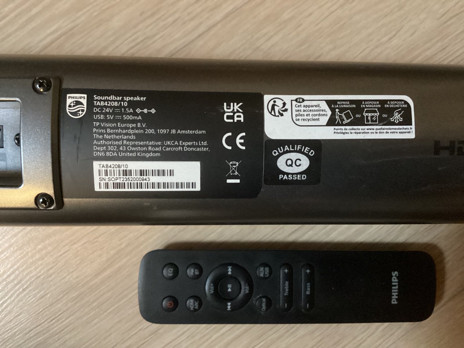 Philips soundbar, Ophalen, Bluetooth, Zo goed als nieuw