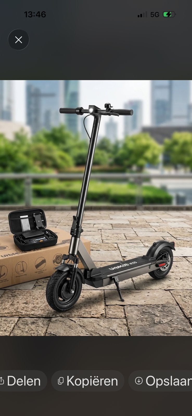 Urb Mob x 10 elektrische step Nieuw in de doos 500watt, Ophalen, Nieuw, Elektrische step (E-scooter)