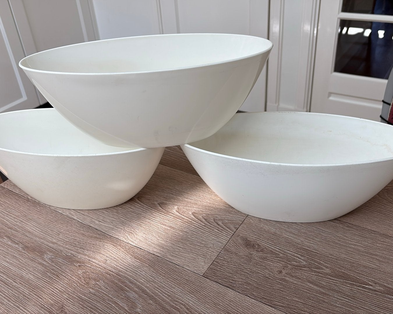 BLOEMPOTTEN ELHO LANGWERPIG MODEL 36x13, Kunststof, Rond, Ophalen of Verzenden, Zo goed als nieuw