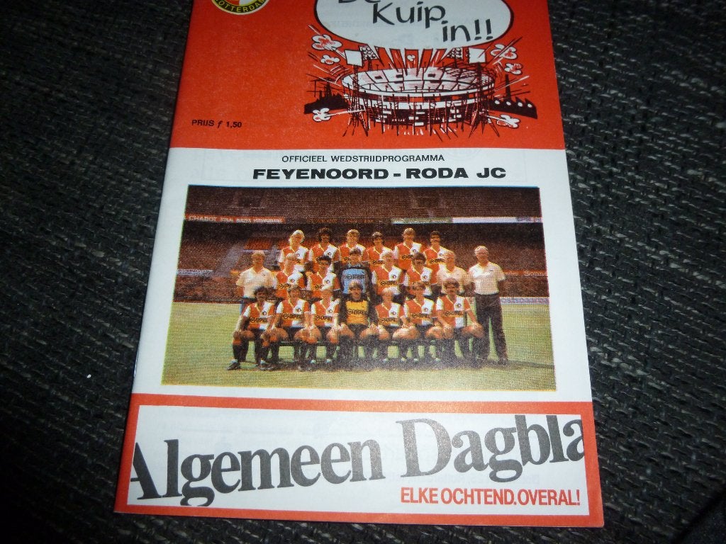 Feyenoord-Roda jc uit en thuis, Verzenden, Zo goed als nieuw, Feyenoord, Overige typen