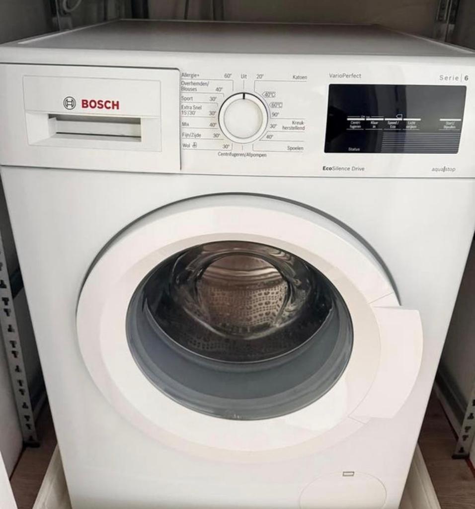 Bosch Serie 6 VarioPerfect EcoSilence Drive Wasmachine, Witgoed en Apparatuur, Wasmachines, Ophalen, 6 tot 8 kg, Gebruikt, 1600 toeren of meer